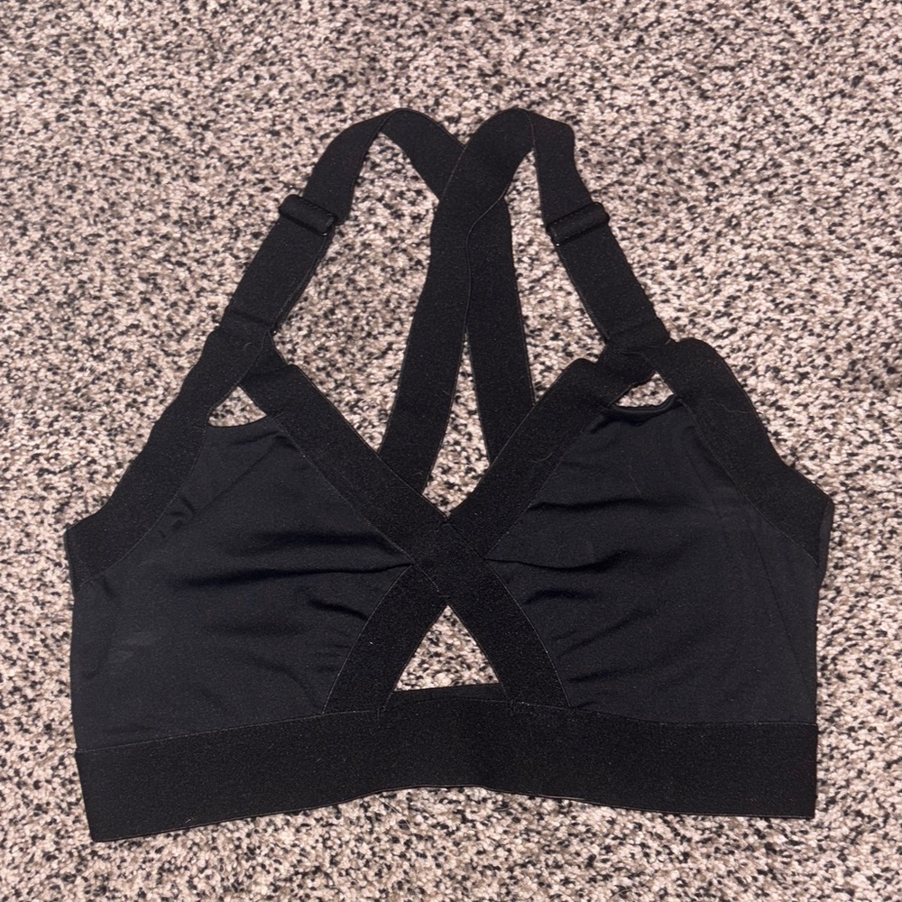 BuffBunny Black Cross-Back Bralette